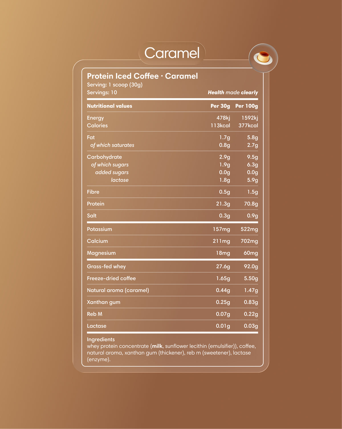 Café helado con proteína