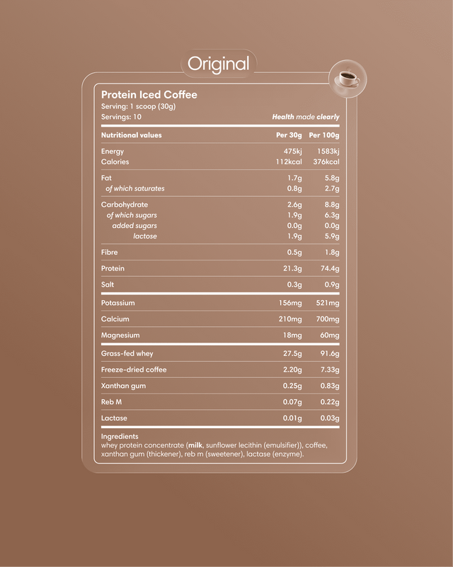 Café helado con proteína